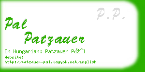 pal patzauer business card